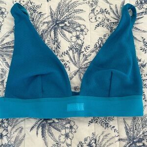 SKIMS Cotton Rib Plunge Bralette